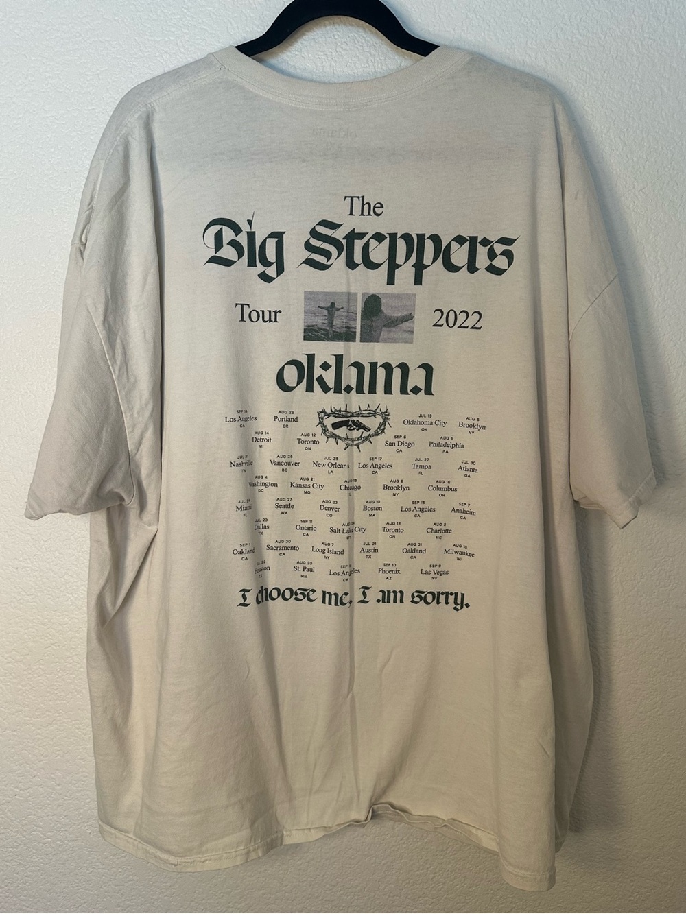 Kendrick Lamar The Big Steppers Tour 2022 Oklama T-Shirt Men’s XXL